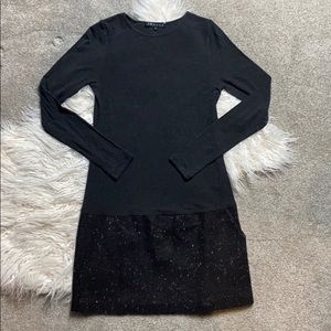 SALE Theory knit dress with wool/angora skirt sz s